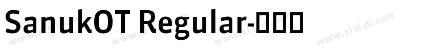 SanukOT Regular字体转换